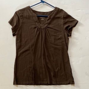 Croft&Barrow brown blouse